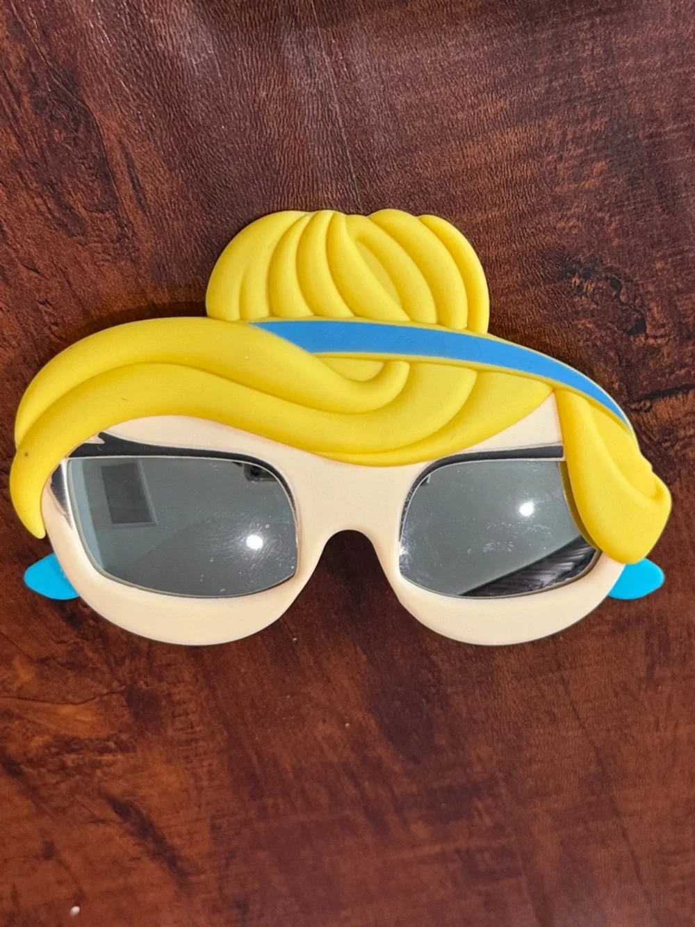 Kids Yellow Character Sunglasses with Blue Accents
